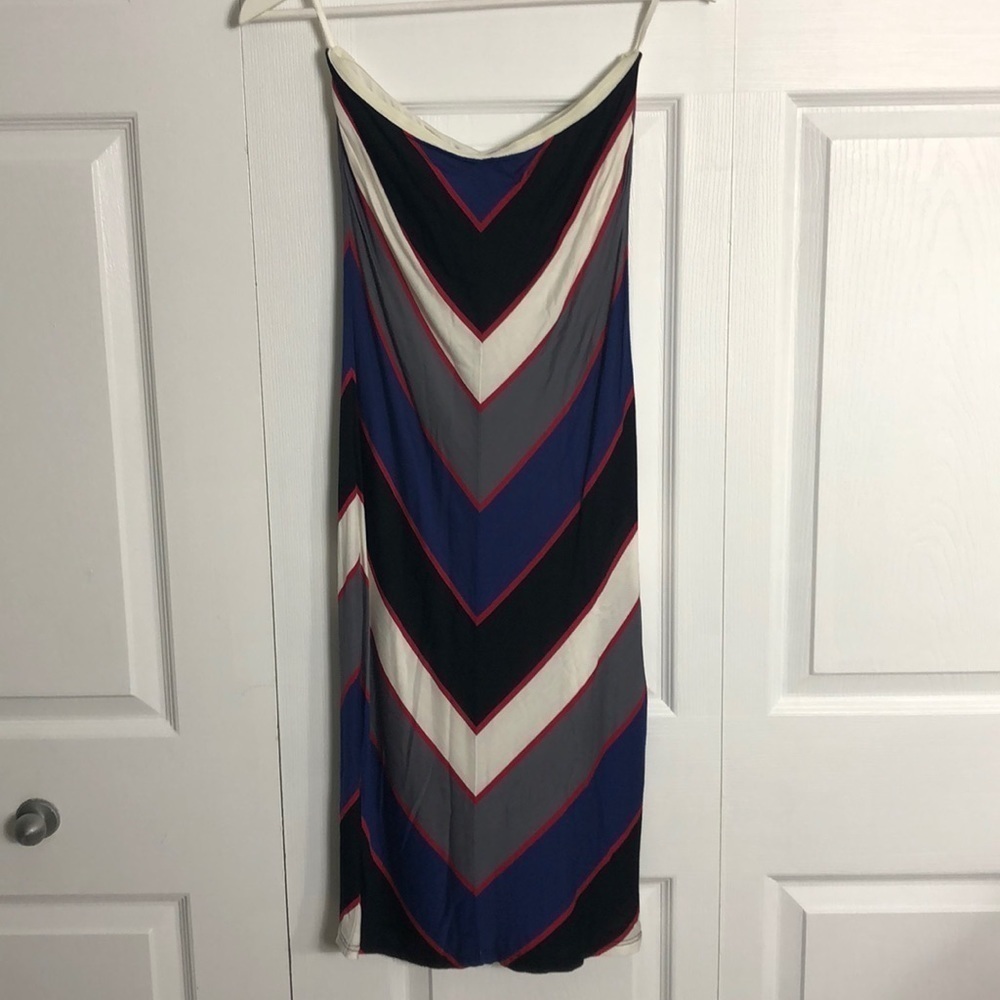 💜 XS 💜 NWT Chevron Tube Dress Geometric Colour Block